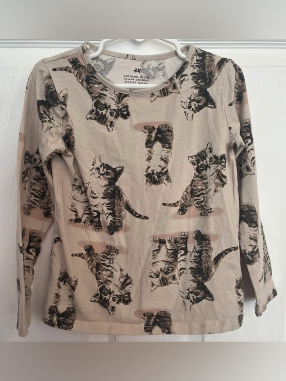 Long Sleeve Top H&M, Girls Size 5T/6